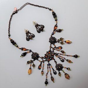 Stunning Beaded Necklace & Earrings
